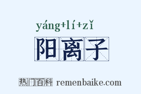阳离子是什么意思的图片